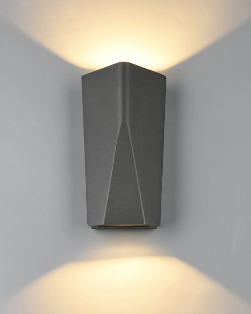 Trio LED-Außenwandleuchte Tay in Anthrazit aus Druckgussaluminium mit Up-Down-Lichtfunktion - Bild 1