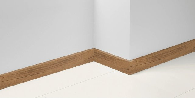 Parador Sockelleiste SL 18 Eiche D081 braun mit Kabelkanal, H x B x T: 70 mm x 17 mm x 2200 mm - Bild 1