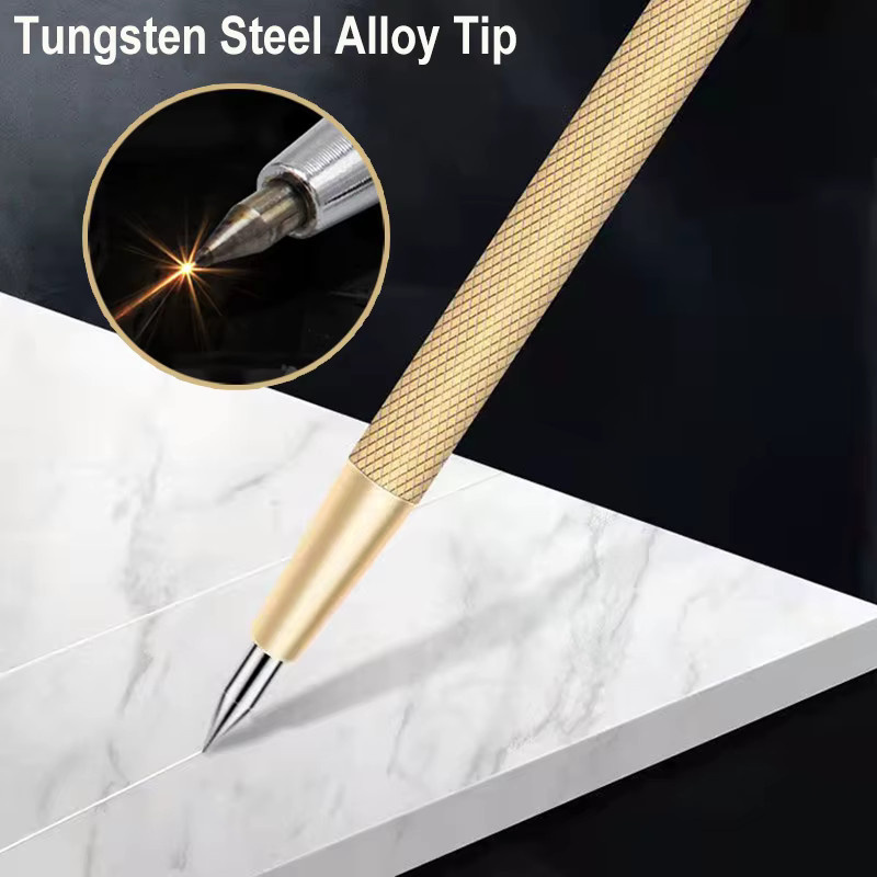 Professioneller Wolframkarbid-Gravierstift mit Diamantspitze in Silber für Glas, Keramik, Fliesen, Metall und Holz - Bild 4