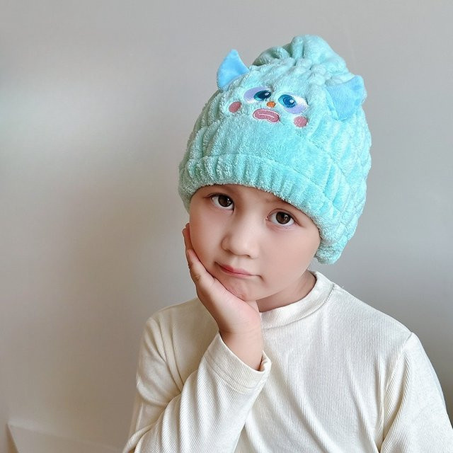 Cartoon Duschhaube Turban für trockenes Haar, Unisex - Bild 1
