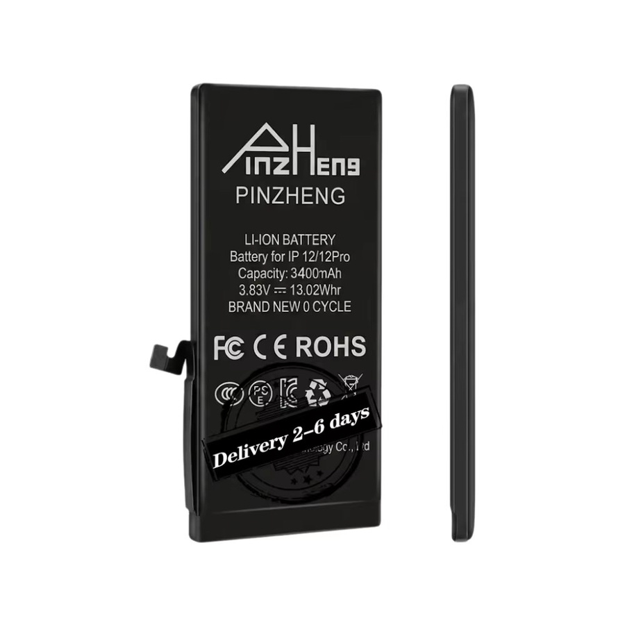 PINZHENG Hochleistungs-Ersatzakku für iPhone 12 und iPhone 12 Pro in Schwarz - Bild 5