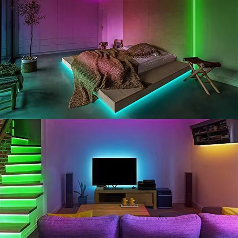 FRST RGB LED-Streifen mit Infrarot-Fernbedienung und USB-Anschluss für TV-Hintergrundbeleuchtung und Schlafzimmer-Dekoration, Multicolour SMD5050 - Bild 3
