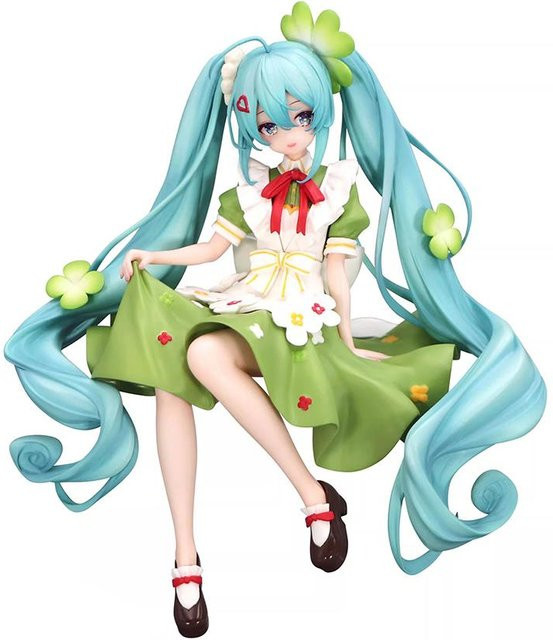 Hatsune Miku Blumenfee Vierblättriges Kleeblatt Anime-Figur aus PVC in Multicolor, Desktop-Dekoration und Modell-Spielzeug von Discover Intime - Bild 1