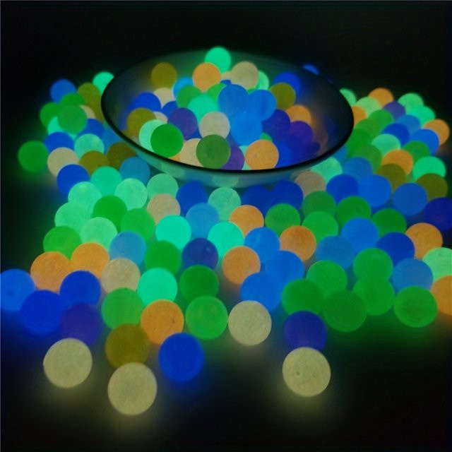QIAO Leuchtende Acryl Perlen, Spacer, 6mm-12mm - Bild 1