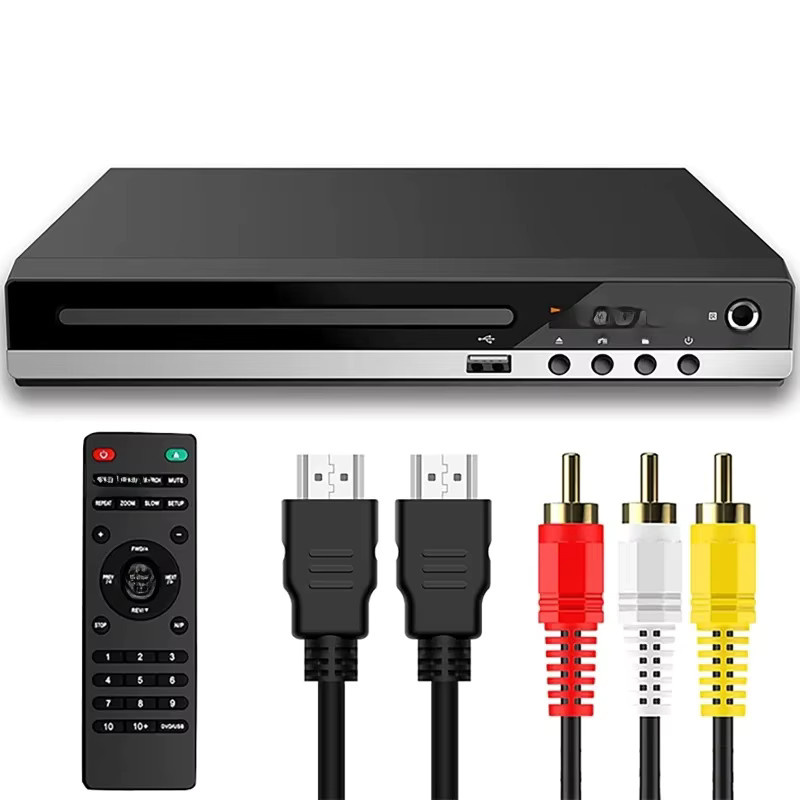 Dreamburgh Full HD DVD-Player in Schwarz mit CD-Funktion und AV-Ausgang - Bild 6