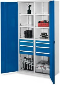 Kappes Schwerlastschrank MMT Mod. 55 mit Vollblechtüren in Grau, B: 100 cm, T: 60 cm, H: 195 cm - Bild 1