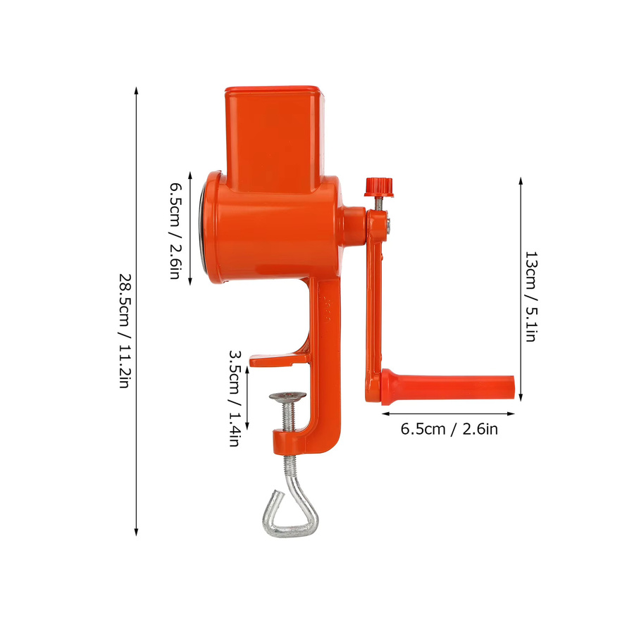 TOPINCN Handkurbel-Mühle aus Aluminiumlegierung zum Mahlen von Nüssen, Getreide, Mais, Weizen und Hafer - Bild 3