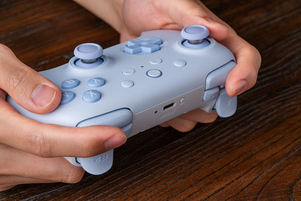 8BitDo Ultimate 2C Bluetooth-Controller für Nintendo Switch in Blau mit Hall-Effekt Joysticks - Bild 3