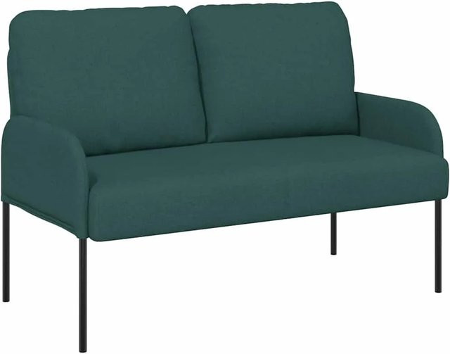 vidaXL Polstersofa Dunkelgrün mit Kissen und Armlehnen B/T/H: 110 x 80 x 56 cm - Bild 1