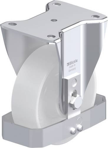 Blickle Stahlblech-Bockrolle BH-PO 150K-FS in Silber, Rad-Durchmesser: 150 mm, Tragfähigkeit (max.): 400 kg - Bild 1