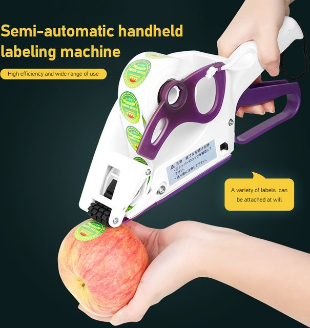 Manuelle Handgehaltene Etikettiermaschine für runde Flaschen aus Kunststoff - Bild 1