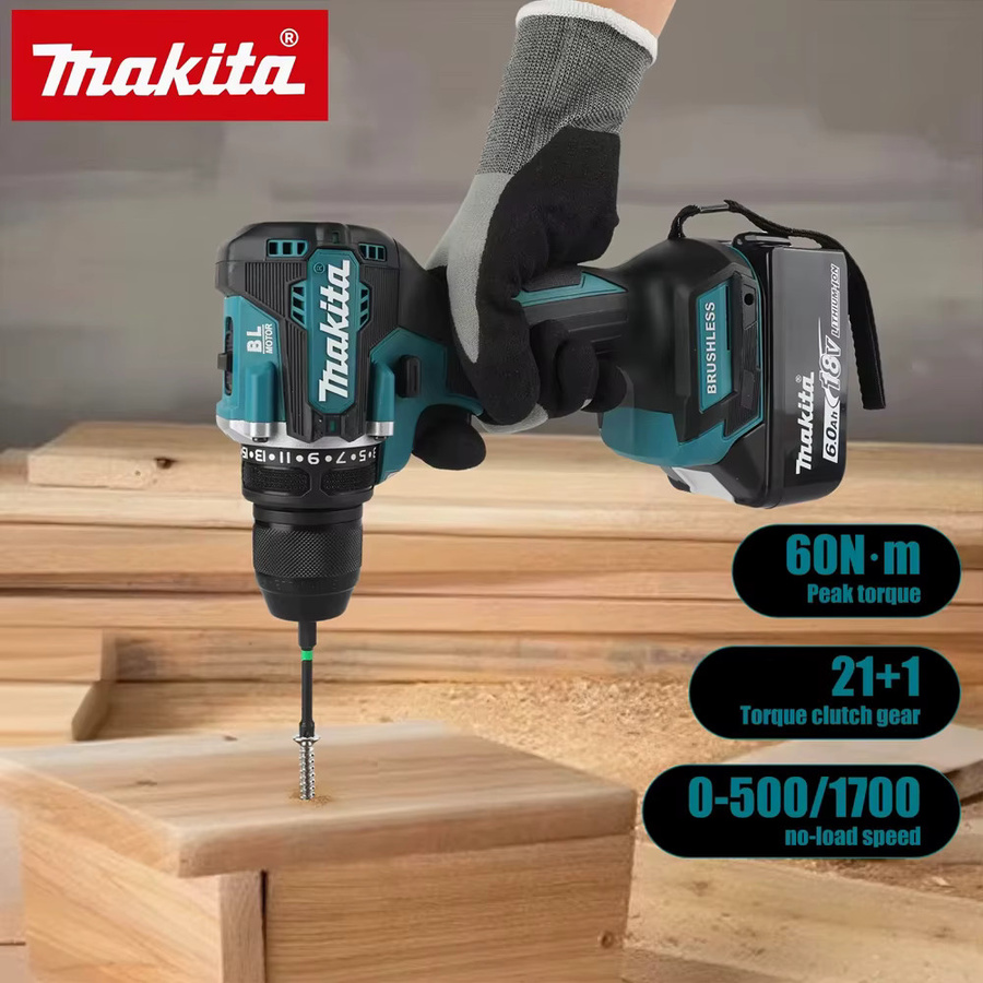 Makita DDF487 Akku-Bohrschrauber 18V Bürstenloser Schlagschrauber aus der LXT Serie - Bild 5
