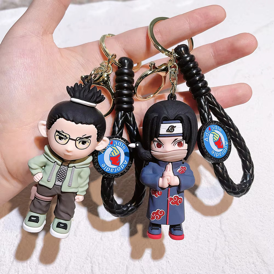 Bandai Schlüsselanhänger-Set, Naruto Anime-Figuren, Chibi-Stil, Unisex - Bild 1