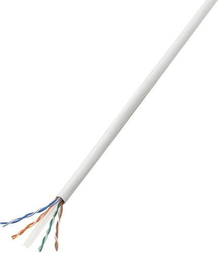 TRU Components CAT 6 U/UTP Ethernet LAN Netzwerkkabel Weiß 50m - Bild 1
