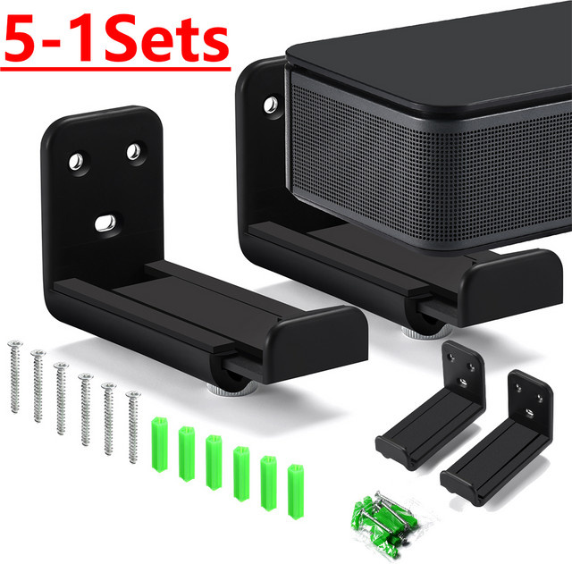 ALLOYSEED Soundbar-Wandhalterung in Schwarz für die meisten Soundbars, hält bis zu 20 kg - Bild 1