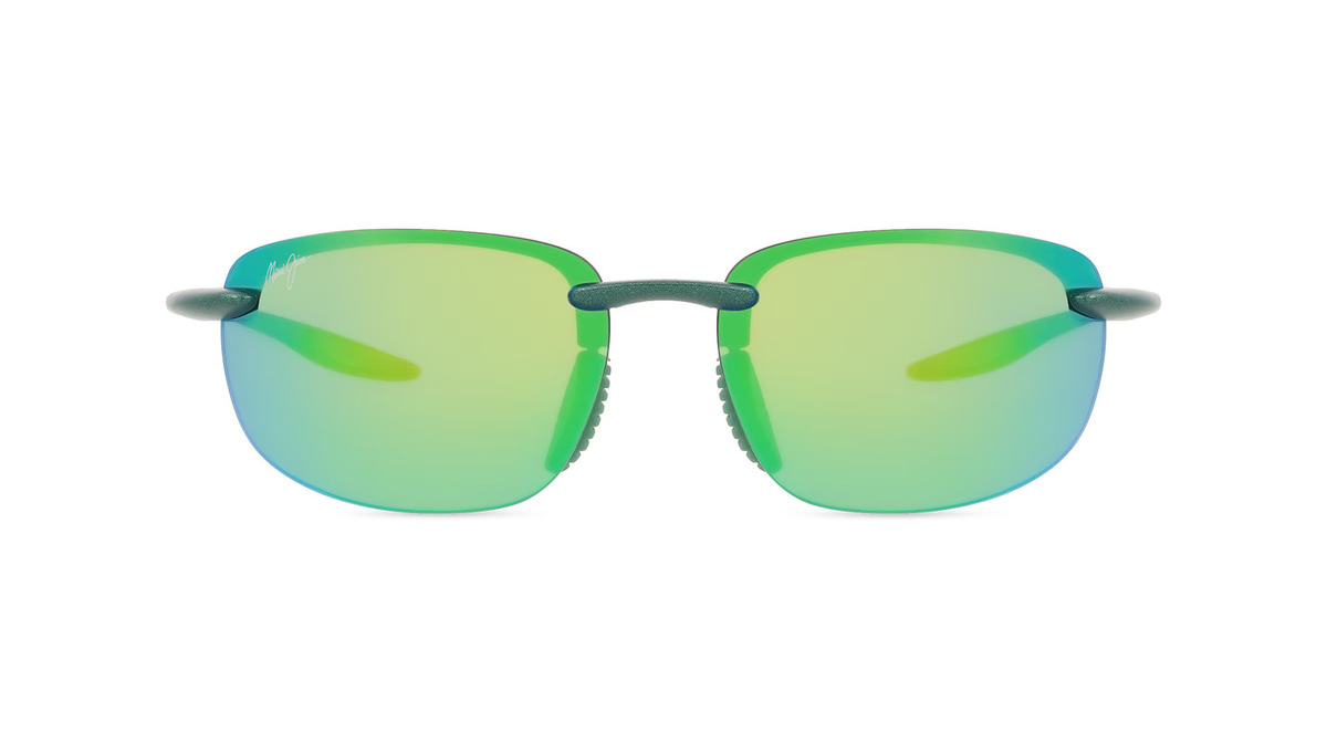 Maui Jim MJ0676S Sonnenbrille, randlos, oval, Kunststoff, Unisex, grün - Bild 1