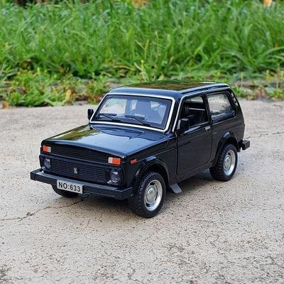 Linyi toy car Lada Niva Oldtimer, Modellauto, 1:32, Metall, ab 4 Jahren - Bild 1