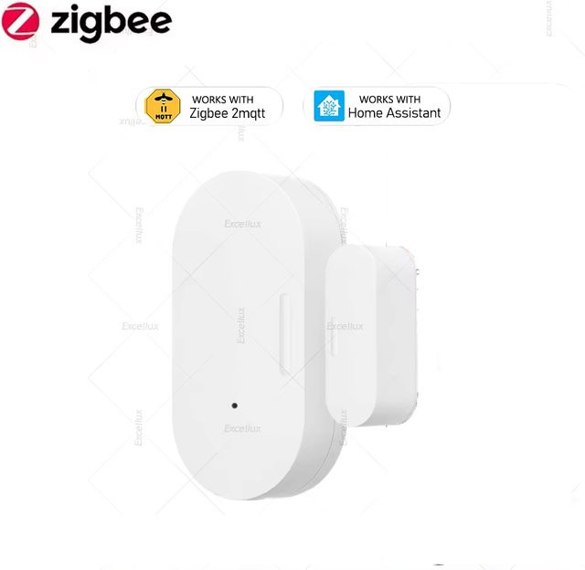 Zigbee Tür-Fenster-Sensor in Weiß für Alexa, Google Home und Home Assistant zur Einbrucherkennung und Automatisierung - Bild 1