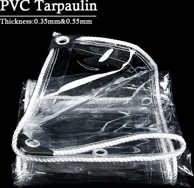 Transparente PVC-Plane für Balkon und Garten als wasserdichte Abdeckung für Sukkulenten und Pflanzen - Bild 1
