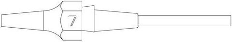 Weller XDS 7 Saugdüse mit Durchmesser 1,2 mm x 2,7 mm und einer Länge von 16,5 mm - Bild 1