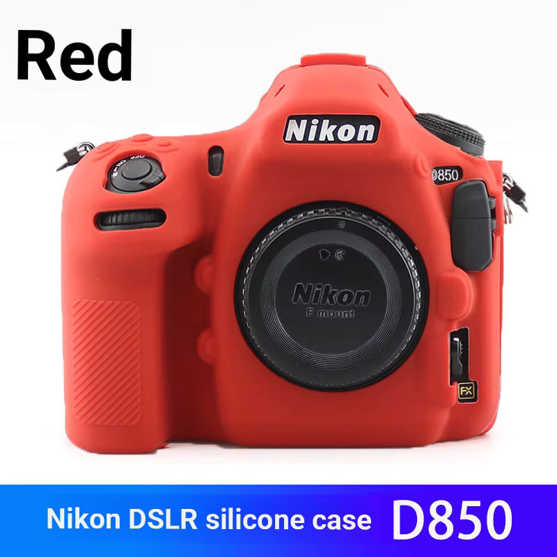 JAOUCAM Silikon-Kameratasche für Nikon D850 in Gelb, stoßfeste und kratzresistente Schutzhülle - Bild 2