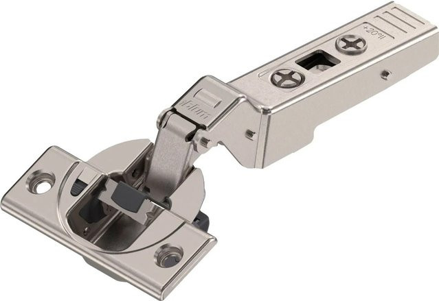 Blum Clip Top Blumotion Winkelscharnier 20 Grad Aufschlagend mit Soft-Close und Schrauben in Nickel-Optik - Bild 1