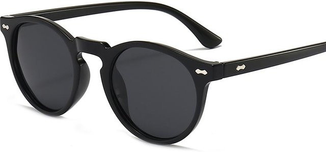 Yiran glasses Sonnenbrille, Oval, Vollrand, Kunststoff, Unisex, Grün, Schwarz - Bild 1