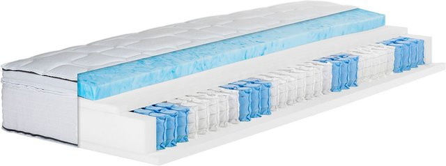 BECO Royal Flex 7-Zonen Boxspring-Matratze mit abnehmbarem Gelschaum-Topper, Weiß, B/T: 80 x 200 cm, Härtegrad H4 - Bild 1