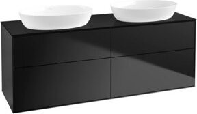 V&B Finion Waschtischunterschrank mit Wandbeleuchtung in Blau Lacquer, B: 160 cm, T: 50,1 cm - Bild 1