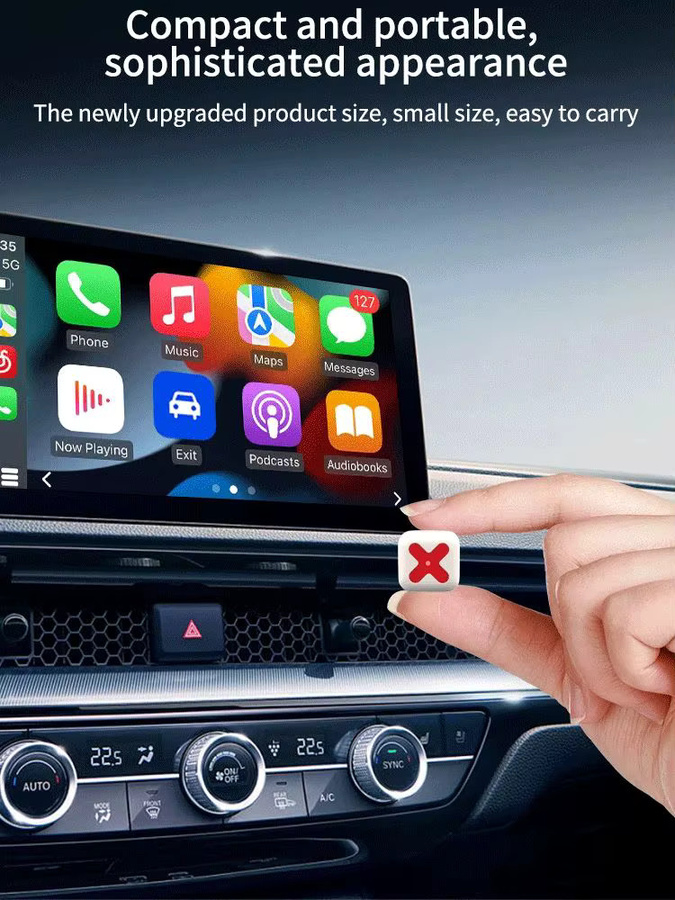 WOOBOOBOX 2in1 Wireless CarPlay und Android Auto Adapter in Weiß - Bild 6