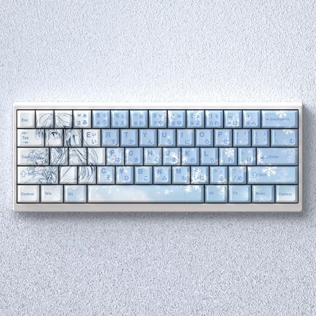 MiFuny Yukinoshita Yukino Anime Tastenkappen-Set aus PBT im Cherry-Profil, Mehrfarbig - Bild 1