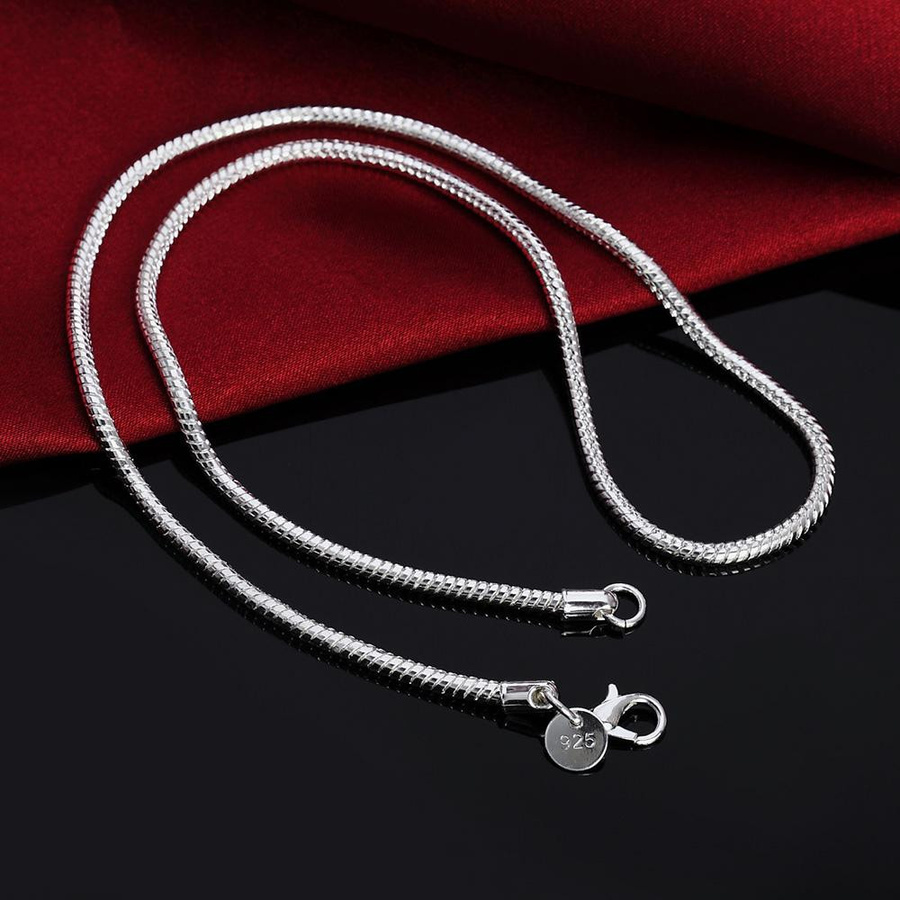 URGOOD Schlangenkette 925 Sterling Silber, 1mm-60cm, Damen - Bild 2