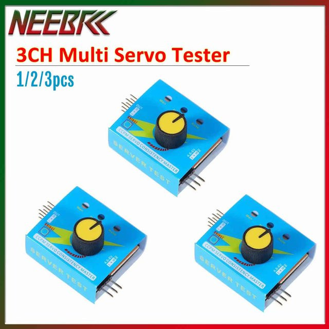 NeebRC Servo-Tester RC 3CH Multi ESC, Prüfgerät, Kunststoff - Bild 1