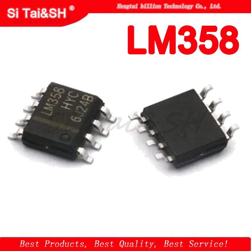 10 Stück LM358DR SOP-8 SMD Integrierter Schaltkreis in Schwarz - Bild 2