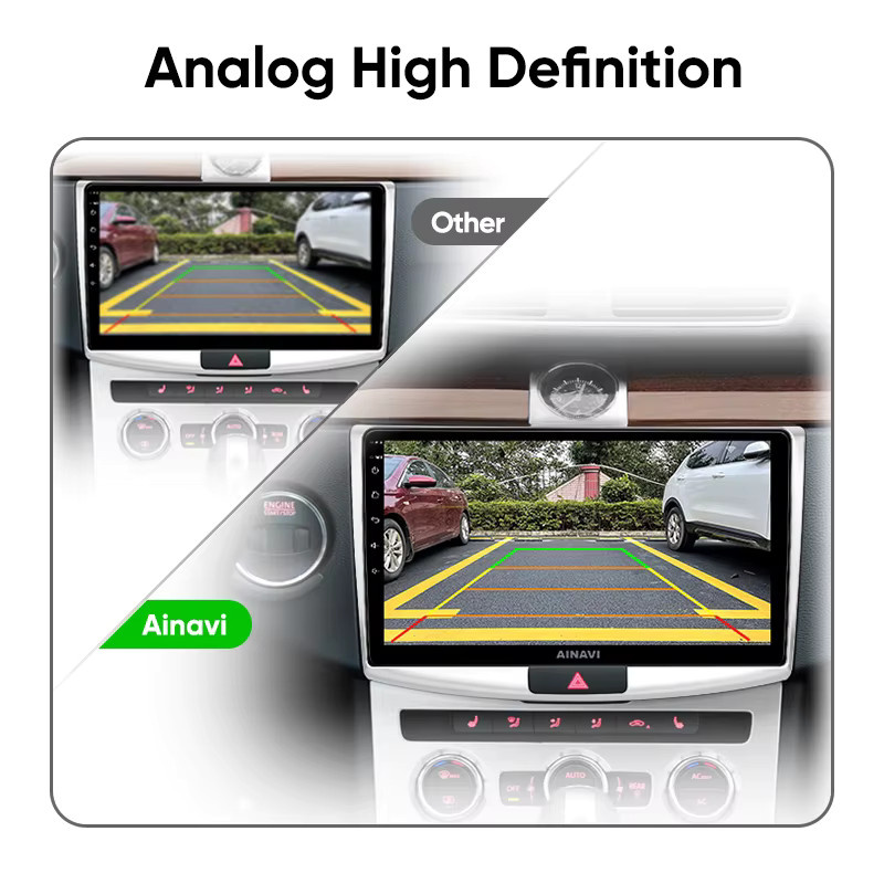 Ainavi Rückfahrkamera AHD 1080P mit 120° Weitwinkelobjektiv in Schwarz für dein Auto-Audiosystem - Bild 2