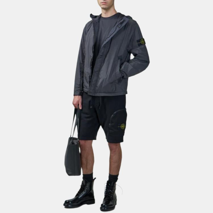 Stone Island Jacke, Harz-Nylon, Grau, Herren - Bild 2
