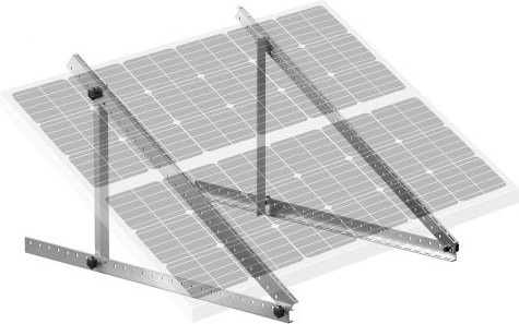 VEVOR Solarpanel-Halterungen aus Aluminium in Silber, 127 cm, 0-90 Grad verstellbare Solarmodul-Halterungen für 100-550 W Solarmodule mit klappbaren Neigungsbeinen für Wohnmobil, Dach, Boot und Off-Grid-Systeme - Bild 1