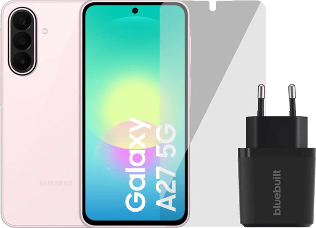 Samsung Galaxy A27 5G Smartphone mit 128 GB Speicher in Rosa inklusive Basis-Zubehörset - Bild 1