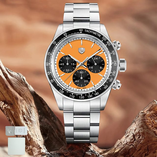 RollsTimi Chronograph, Quarz, Edelstahl, Saphirglas, Herren - Bild 1