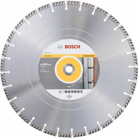 Bosch Diamanttrennscheibe Standard for Universal für Beton in Silber, Durchmesser: 400 mm - Bild 1