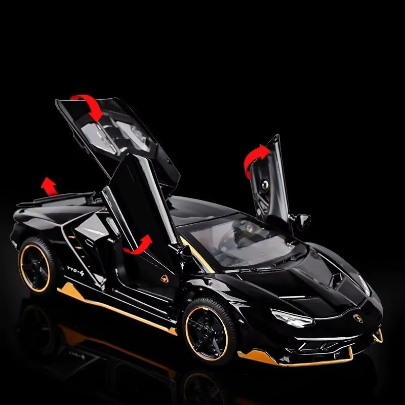 MAKEDA Centenario LP770-4 Supercar, Diecast Metall Auto Modell, 1:32, mit Licht und Sound - Bild 5