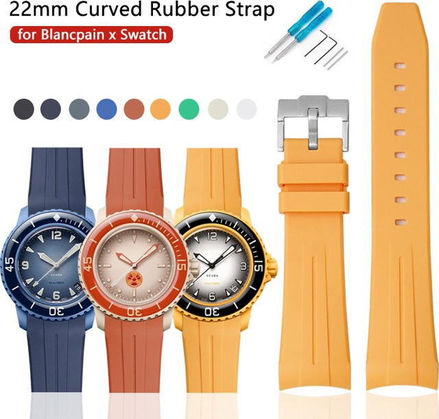 Swatch Uhrenarmband TPU, Schwarz, 22mm, Herren Damen - Bild 1