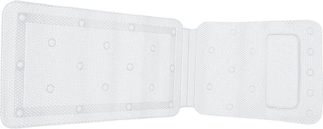 CosyHome Ganzkörper-Spa-Badmatratze mit Kissen, gesteppte Badewannenmatte aus Polyester, Weiß - Bild 1