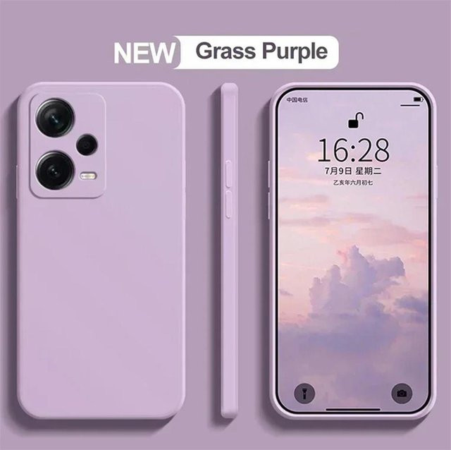 Xiaomi Redmi Note 12 Pro 5G Hülle aus zartem Flüssigsilikon in Purple - Bild 1