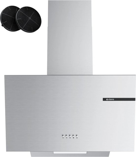 CIARRA Kopffreihaube Dunstabzugshaube VM6765AS in Silver, Breite: 60 cm, 600 m³/h, Energieeffizienzklasse A+ - Bild 1