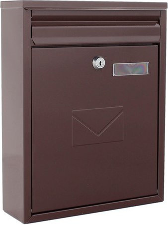 Rottner Tresor Briefkasten Splashy Berry, braun, Stahl, B: 25 cm, H: 32 cm - Bild 1
