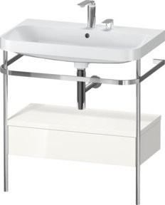 Duravit Möbelwaschtisch-Kombi Happy D.2 Plus in Weiß mit Keramikbecken, B/T: 77,5 x 49 cm - Bild 1
