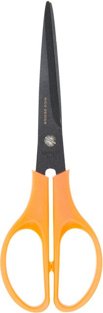 Rico Design Antihaft Schere spitz in Neon Orange aus Edelstahl - Bild 1