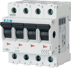 Eaton Hauptschalter IS-63/4 4-polig 63A mit 4 Öffnern und 4 Schließern 240 V/AC in Schwarz und Weiß - Bild 1