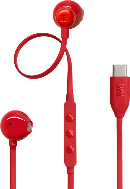 JBL TUNE 305C In-Ear Kopfhörer mit USB-C Anschluss in Rot - Bild 1